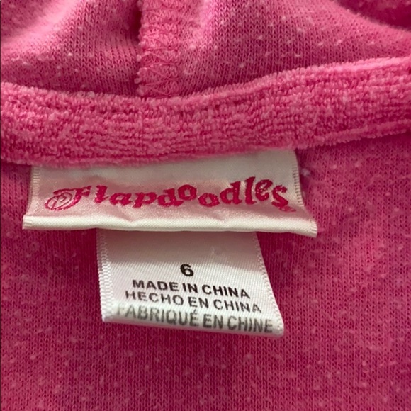 Flapdoodles Girls Terry Cloth Coverup - Picture 3 of 5